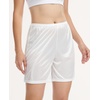 GYS Women’s Slip Shorts, Anti Chafing Culotte | Smooth anti-chafe, Quick dry, Lightweight, Tagless, Adjustable waist, Under dress & lounge(White Mid)