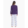 GYS Bamboo Viscose Cooling Long Sleeve Pajamas for Women | Soft Pjs Set, Moisture-Wicking Sleepwear for Night Sweats & Hot Flashes, Breathable, Lounge Sets, Cozy Jammies(A- Purple Dots)