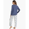 GYS Bamboo Viscose Cooling Long Sleeve Pajamas for Women | Soft Pjs Set, Moisture-Wicking Sleepwear for Night Sweats & Hot Flashes, Breathable, Lounge Sets, Cozy Jammies(A- Indigo Blue)