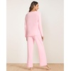 GYS Bamboo Viscose Pajamas for Women Set, Long Sleeve Crew Neck Sleepwear | Ultra-Soft PJs Set with Pockets, Moisture-Wicking, Breathable, Comfy, Stretchy, Night Sweats, Hot Sleepers(Pink)