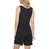 GYS Bamboo Viscose Pajamas for Women Set, Sleeveless Summer Sleepwear | Lightweight PJs Set, Ultra-Soft Tank Top and Shorts Set, Cooling, Moisture-Wicking, Comfy(Black)