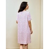 GYS Bamboo Viscose Short Sleeve Nightgowns for Women | Cooling Sleepwear for Hot Sleepers Night Sweats, Moisture-Wicking Night Shirts, Soft Crew Neck Sleep Dress(Floral Whisper)