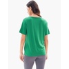 GYS Bamboo Viscose Women’s Pajama Tops, Soft Cooling Short Sleeve T-Shirts | Moisture-Wicking Sleep Shirt, Casual Crew Neck Tees, Moisture-Wicking Lounge Top, Comfy Stretchy PJ Tops(Prasinous)