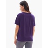 GYS Bamboo Viscose Women’s Pajama Tops, Soft Cooling Short Sleeve T-Shirts | Moisture-Wicking Sleep Shirt, Casual Crew Neck Tees, Moisture-Wicking Lounge Top, Comfy Stretchy PJ Tops(Purple)