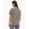 GYS Bamboo Viscose Women’s Pajama Tops, Soft Cooling Short Sleeve T-Shirts | Moisture-Wicking Sleep Shirt, Casual Crew Neck Tees, Moisture-Wicking Lounge Top, Comfy Stretchy PJ Tops(Taupe)