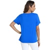 GYS Bamboo Viscose Women’s Pajama Tops, Soft Cooling Short Sleeve T-Shirts | Moisture-Wicking Sleep Shirt, Casual Crew Neck Tees, Moisture-Wicking Lounge Top, Comfy Stretchy PJ Tops(Capri Blue)