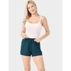 GYS Women’s Bamboo Viscose Cooling High Waisted Pajama Shorts | Moisture wicking, Breathable, Tagless, Soft stretch, Elastic waist with drawstring, for hot flashes & summer sleep(Lyons Blue)