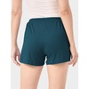 GYS Women’s Bamboo Viscose Cooling High Waisted Pajama Shorts | Moisture wicking, Breathable, Tagless, Soft stretch, Elastic waist with drawstring, for hot flashes & summer sleep(Lyons Blue)