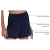 GYS Women’s Bamboo Viscose Cooling High Waisted Pajama Shorts | Moisture wicking, Breathable, Tagless, Soft stretch, Elastic waist with drawstring, for hot flashes & summer sleep(Navy)