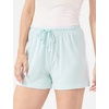 GYS Women’s Bamboo Viscose Cooling High Waisted Pajama Shorts | Moisture wicking, Breathable, Tagless, Soft stretch, Elastic waist with drawstring, for hot flashes & summer sleep(Green Stripe)