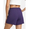 GYS Women’s Bamboo Viscose Cooling High Waisted Pajama Shorts | Moisture wicking, Breathable, Tagless, Soft stretch, Elastic waist with drawstring, for hot flashes & summer sleep(Purple)