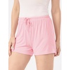 GYS Women’s Bamboo Viscose Cooling High Waisted Pajama Shorts | Moisture wicking, Breathable, Tagless, Soft stretch, Elastic waist with drawstring, for hot flashes & summer sleep(Pink)