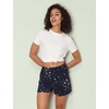 GYS Women’s Bamboo Viscose Cooling High Waisted Pajama Shorts | Moisture wicking, Breathable, Tagless, Soft stretch, Elastic waist with drawstring, for hot flashes & summer sleep(Blue Stars)