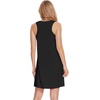 GYS Women’s Bamboo Viscose Cooling Tank Nightgowns | Moisture wicking, Comfortable & breathable, for hot sleeper, Sleeveless, Racerback, Stretch soft, Lightweight(Black)