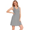 GYS Women’s Bamboo Viscose Cooling Tank Nightgowns | Moisture wicking, Comfortable & breathable, for hot sleeper, Sleeveless, Racerback, Stretch soft, Lightweight(Heather Grey)