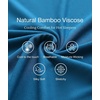 GYS Women’s Bamboo Viscose Crew Neck Nightgown, Cooling for Hot Flashes | Moisture wicking, Breathable, Tagless, Short sleeve, Soft stretch, for night sweats & summer sleep(Teal Blue)