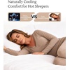 GYS Women’s Bamboo Viscose Long Sleeve Pajamas Set | Super Soft Sleepwear, Cooling Pjs for Hot Flashes & Night Sweats, Moisture-Wicking for Menopause, OEKO-TEX Certified(B- V Neck – Camel)