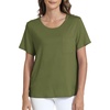 GYS Bamboo Viscose Women’s Pajama Tops, Soft Cooling Short Sleeve T-Shirts | Moisture-Wicking Sleep Shirt, Casual Crew Neck Tees, Moisture-Wicking Lounge Top, Comfy Stretchy PJ Tops(Avocado)