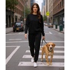 GYS 2-Piece Sets Women’s Sweatsuit, Matching Lounge Set Fall Travel Outfits | Ultra-Soft, Modal, Cotton, Moisture-Wicking, Breathable, Comfy, Stretchy, Long Sleeve Crew Neck Loungewear Set(Black)