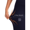 GYS Bamboo Viscose Lounge Sweatpants, Soft High Waisted Bottoms for Women | Comfy Lightweight Pajama Pants, Moisture-Wicking Cooling Straight Leg Yoga Pants for Hot People, Breathable Stretchy Pants(Deep Navy)