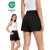 GYS Bamboo Viscose Pajama Shorts for Women, Casual Micro Mini Lounge Shorts | Ultra-Soft Comfy Sleep Shorts, Stretchy, Moisture-Wicking, Lightweight(Black)