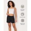 GYS Bamboo Viscose Pajama Shorts for Women, Casual Micro Mini Lounge Shorts | Ultra-Soft Comfy Sleep Shorts, Stretchy, Moisture-Wicking, Lightweight(Black)