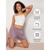 GYS Bamboo Viscose Pajama Shorts for Women, Casual Micro Mini Lounge Shorts | Ultra-Soft Comfy Sleep Shorts, Stretchy, Moisture-Wicking, Lightweight(Purplish Grey)