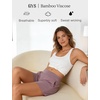 GYS Bamboo Viscose Pajama Shorts for Women, Casual Micro Mini Lounge Shorts | Ultra-Soft Comfy Sleep Shorts, Stretchy, Moisture-Wicking, Lightweight(Purplish Grey)