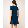 GYS Bamboo Viscose Women Nightgowns, Lightweight Short Sleeve Sleep Dress | Soft Comfy Sleep Shirts, Summer Moisture-Wicking Night Dress for Hot Sleeper, Cooling Breathable Lounge Nightshirts(Ink Blue)