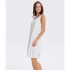 GYS Cooling Bamboo Viscose Nightgowns for Women | Moisture-Wicking Sleeveless Sleepwear for Hot Sleepers, Soft V Neck Night Shirts, Summer Tank Sleep Dress(Lavender Stripes)
