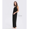 GYS Cooling Bamboo Viscose Pajamas for Women | Sleeveless Tank Top & Pants Pjs Set, Moisture-Wicking for Night Sweats, Buttery-Soft 2 Piece Lounge Sleep Set(Black)