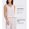 GYS Cooling Bamboo Viscose Pajamas for Women | Sleeveless Tank Top & Pants Pjs Set, Moisture-Wicking for Night Sweats, Buttery-Soft 2 Piece Lounge Sleep Set(Lavender Whisper)