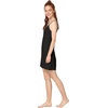 GYS Women’s Bamboo Viscose Full Slips for Under Dresses Cami Slip Dress | Lightweight, Anti Static, Adjustable Spaghetti Straps, Silky Soft, Moisture-Wicking, Perfect for Sheer Dresses(Black)