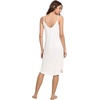 GYS Women’s Bamboo Viscose Full Slips for Under Dresses Cami Slip Dress | Lightweight, Anti Static, Adjustable Spaghetti Straps, Silky Soft, Moisture-Wicking, Perfect for Sheer Dresses(Long White)