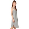 GYS Women’s Bamboo Viscose Full Slips for Under Dresses Cami Slip Dress | Lightweight, Anti Static, Adjustable Spaghetti Straps, Silky Soft, Moisture-Wicking, Perfect for Sheer Dresses(Long Heather Grey)