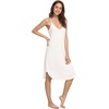 GYS Women’s Bamboo Viscose Full Slips for Under Dresses Cami Slip Dress | Lightweight, Anti Static, Adjustable Spaghetti Straps, Silky Soft, Moisture-Wicking, Perfect for Sheer Dresses(Long White)