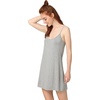 GYS Women’s Bamboo Viscose Full Slips for Under Dresses Cami Slip Dress | Lightweight, Anti Static, Adjustable Spaghetti Straps, Silky Soft, Moisture-Wicking, Perfect for Sheer Dresses(Heather Grey)
