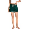 GYS Women’s Bamboo Viscose Pajama Shorts for Summer | Cooling & moisture wicking, for hot flashes, Lightweight, Elastic hight waist with drawstring, 2 pockets, Stretch soft(Peacock Green)