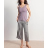 GYS Womens Bamboo Viscose Ribbed Summer Tank Tops | Sleeveless, Scoop Neck, Slim Fit, Cooling Pajama Shirts, No-Bra, Basic Tee for Going Out & Casual(Violet)