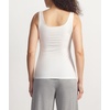 GYS Womens Bamboo Viscose Ribbed Summer Tank Tops | Sleeveless, Scoop Neck, Slim Fit, Cooling Pajama Shirts, No-Bra, Basic Tee for Going Out & Casual(White)