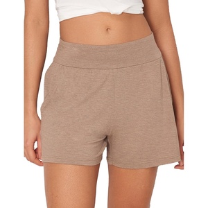 GYS Bamboo Viscose Pajama Shorts for Women, Casual Micro Mini Lounge Shorts | Ultra-Soft Comfy Sleep Shorts, Stretchy, Moisture-Wicking, Lightweight(Camel)