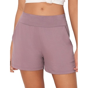 GYS Bamboo Viscose Pajama Shorts for Women, Casual Micro Mini Lounge Shorts | Ultra-Soft Comfy Sleep Shorts, Stretchy, Moisture-Wicking, Lightweight(Purplish Grey)