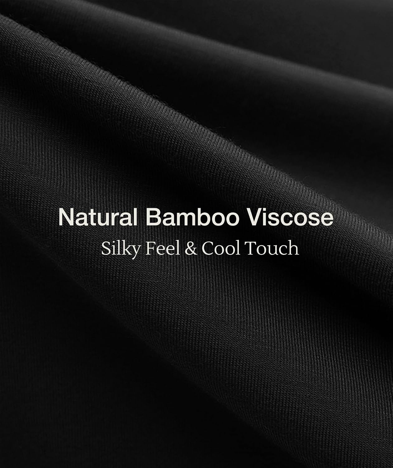 image:imageGYS Bamboo Viscose Nightgowns for Women Short Sleeve Sleep ShirtBlack
