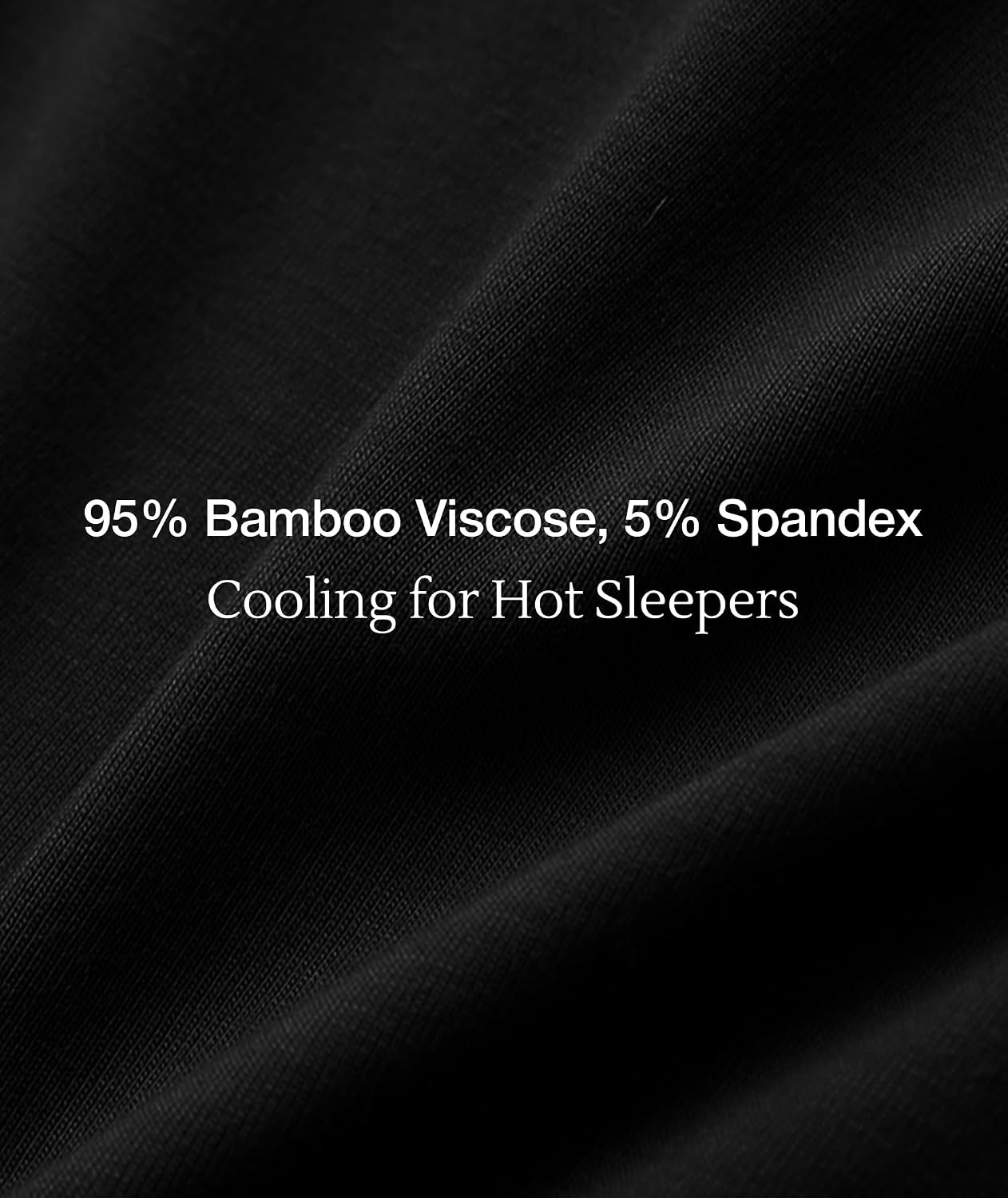 image:imageGYS Bamboo Viscose Pajamas for Women Cooling Sleepwear for Hot FlashesBlack
