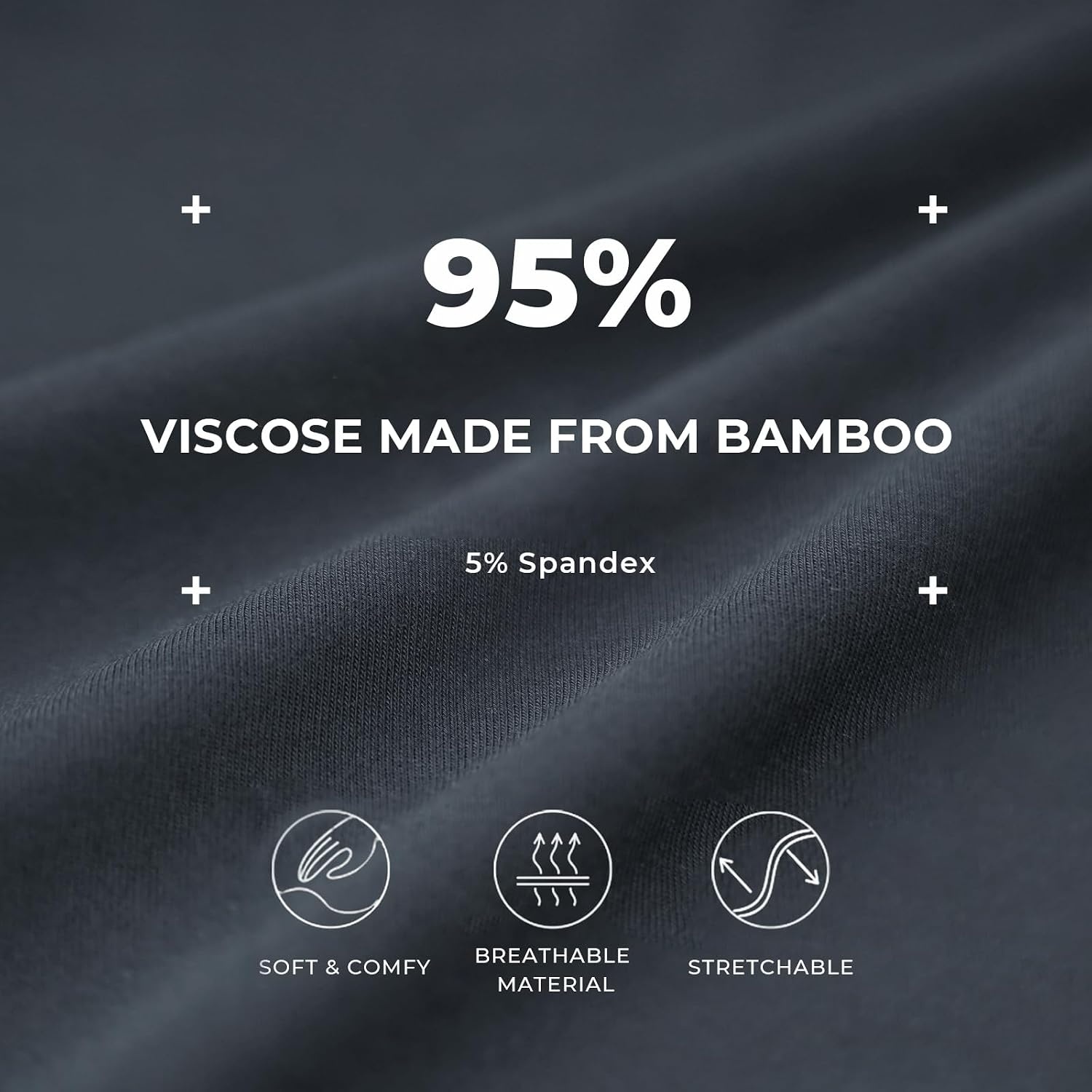 image:imageGYS Bamboo Viscose Pajamas for Women Cooling Sleepwear for Hot FlashesBmidnight Blue