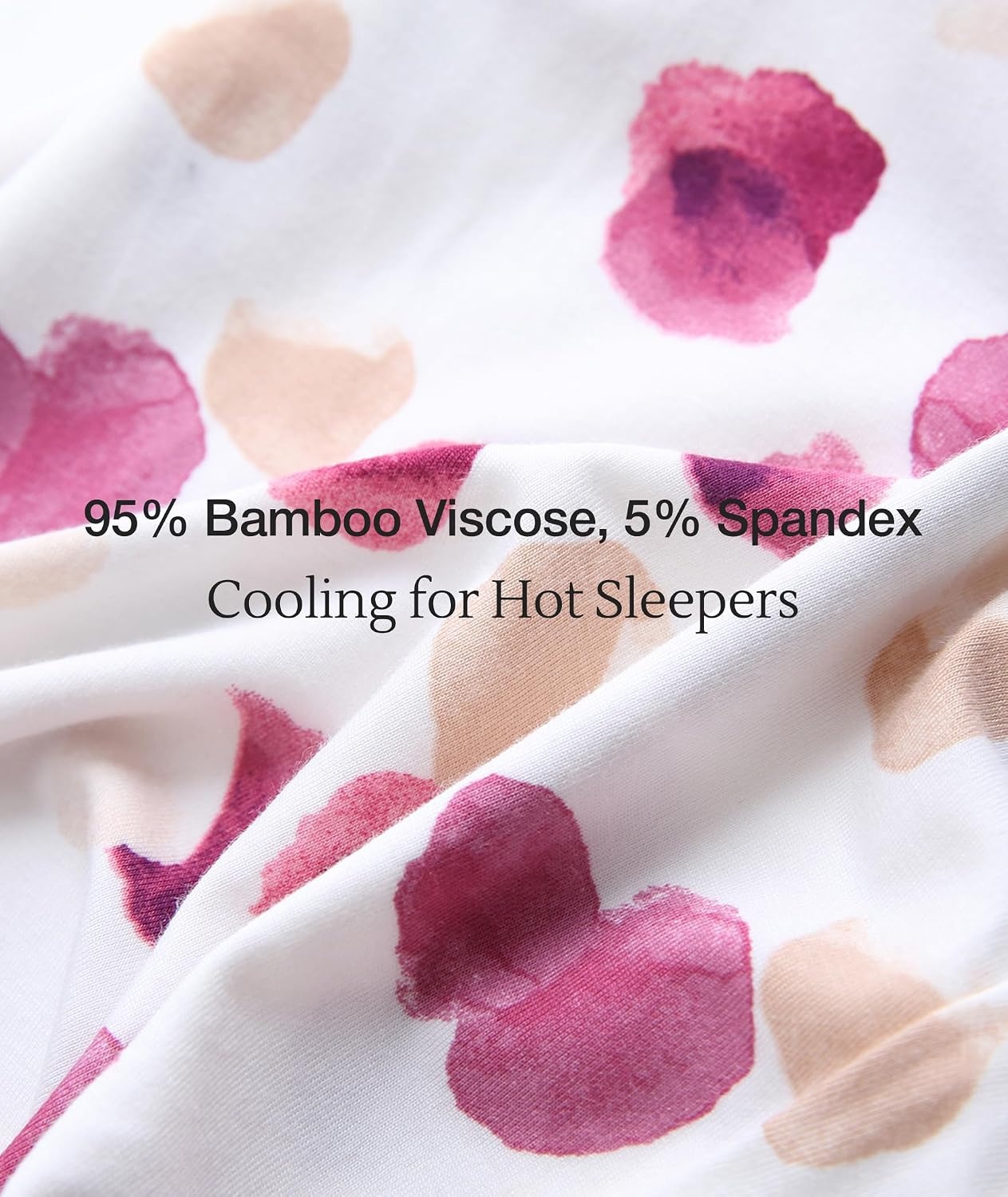 image:imageGYS Bamboo Viscose Pajamas for Women Cooling Sleepwear for Hot FlashesPurplish Red