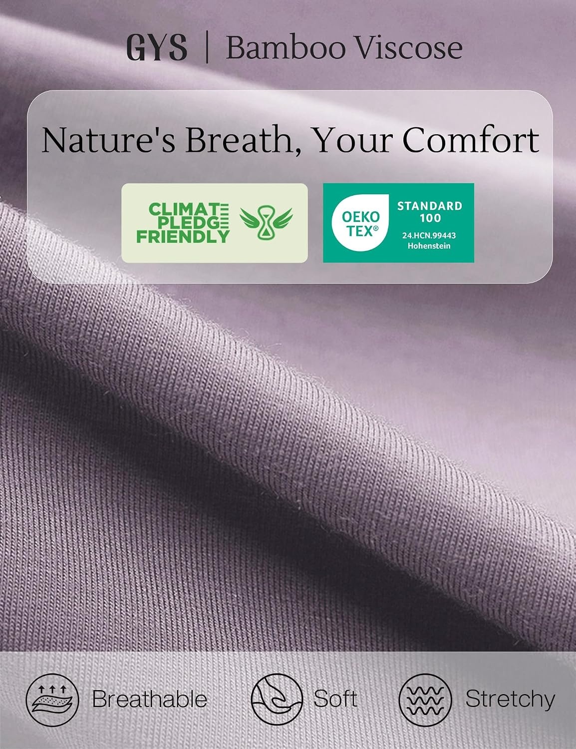image:imageGYS Bamboo Viscose Women Open Front Cardigan Soft Long Sleeve Casual CoatViolet