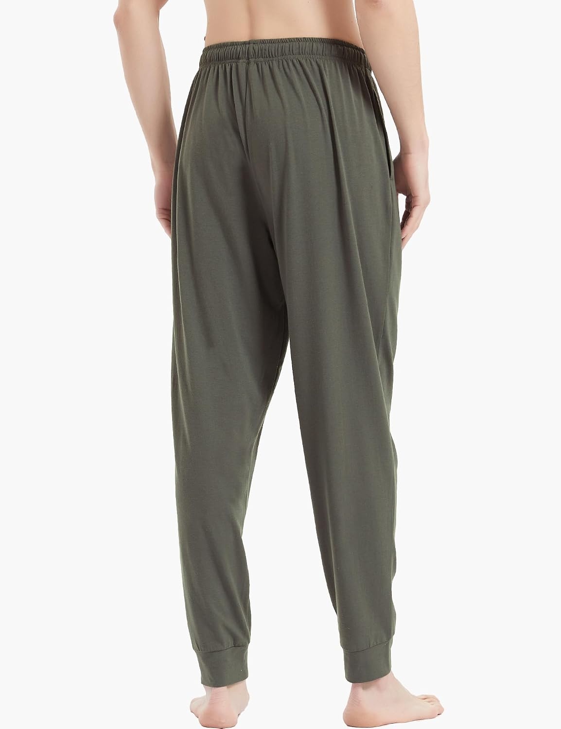 image:imageGYS Mens Bamboo Viscose Jogger Pajama Pants Cooling Lounge BottomsArmy Green