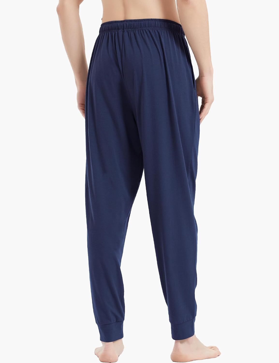 image:imageGYS Mens Bamboo Viscose Jogger Pajama Pants Cooling Lounge BottomsNavy