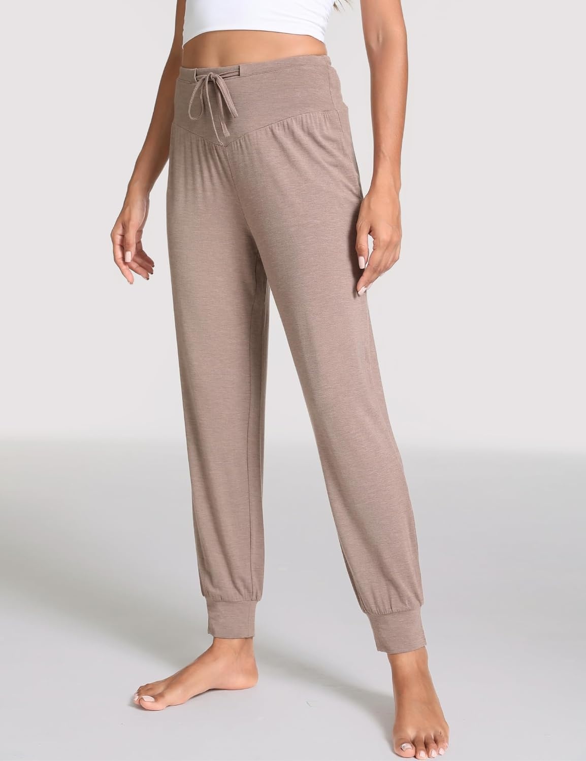 image:imageGYS Womens Bamboo Viscose Cooling Pajama PantsCamel